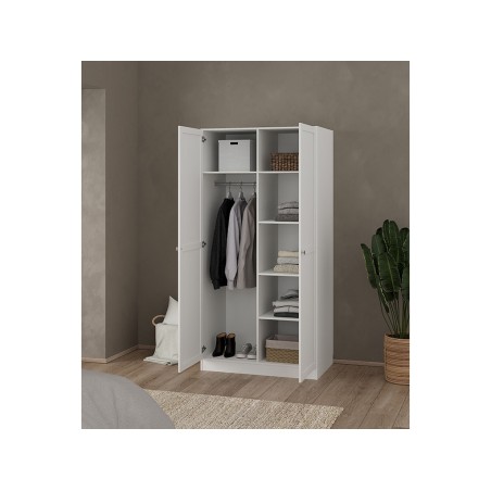 Armario Ropero Nut 2 Puertas Blanco