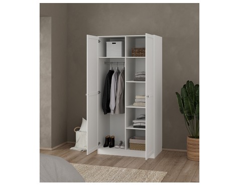 Armario Ropero Nut 2 Puertas Blanco