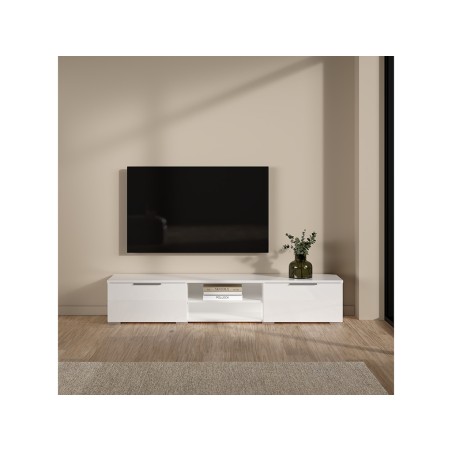 Mueble Tv Aran Roble Blanco