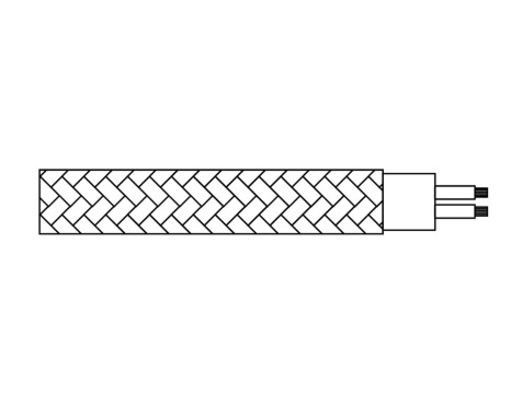 Cable Cordón Tubular Beige 2X0,75mm-5mt