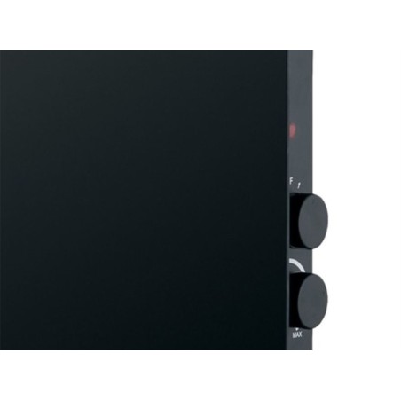 Radiador Convector De Cristal Zanthus Negro 2000w