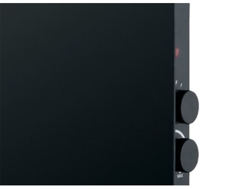Radiador Convector De Cristal Zanthus Negro 2000w