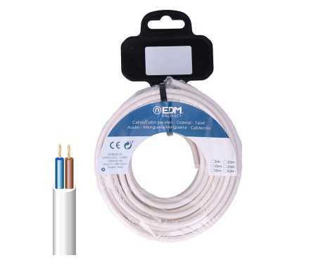 Manguera Redonda Blanca 2X1Mm-10mt
