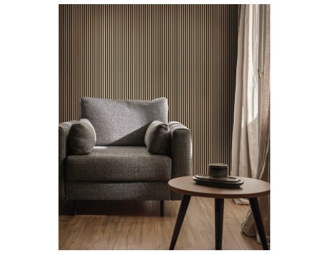 Revestimiento Pvc Lamas Linerio S-Line Natur Negro
