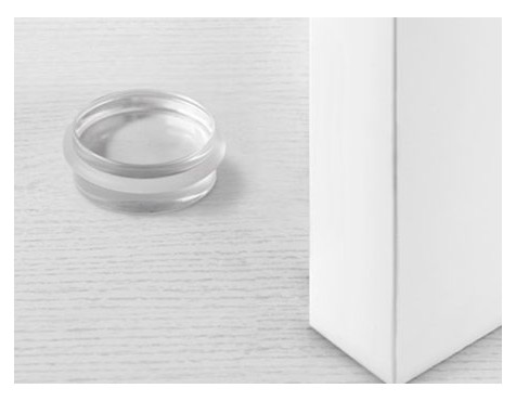 Topall Porta Adhesiu Cilíndric Transparent