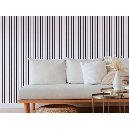 Revestimiento Pared Mdf Wall&Roll White