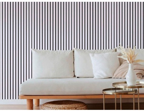 Revestimiento Pared Mdf Wall&Roll White