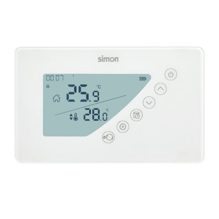 Termostato Digital Programable Semanal Blanco