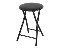 Taburete Metal Plegable Negro