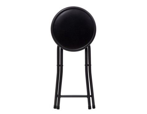 Taburete Metal Plegable Negro