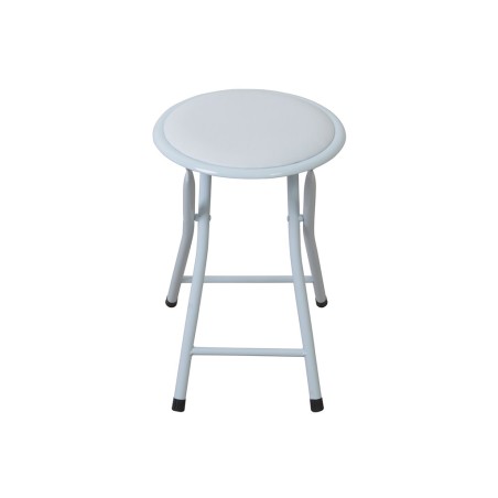 Taburete Metal Plegable Blanco