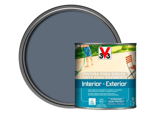 Pintura Suelo Interior Exterior v33 Gris Oscuro