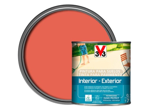 Pintura Suelo Interior Exterior v33 Rojo Arcilla