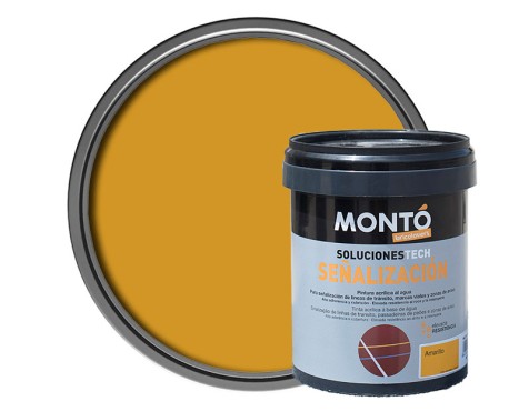 Pintura Señalización Suelos Montó Amarilla
