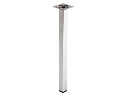 Pata Mesa Acero Cuadrada Cromo 25X25X800Mm