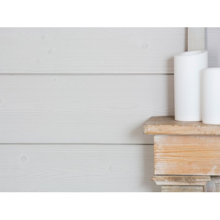 Revestimiento De Madera Abeto Ab Pintado Blanco