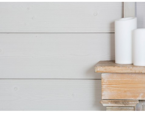 Revestimiento De Madera Abeto Ab Pintado Blanco