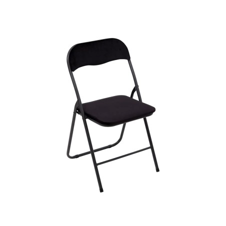 Cadira Plegable Vellut Negre