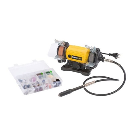 Esmeriladora De Banc Amb Eix Flexible Powerplus