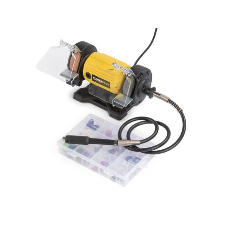 Esmeriladora De Banc Amb Eix Flexible Powerplus