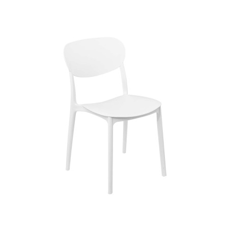Silla De Cocina Apilable Plástico Blanco